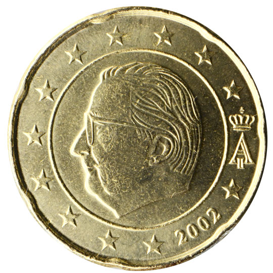 1999 Belgium 20cent 2002