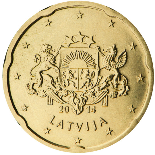 Latvia 20cent