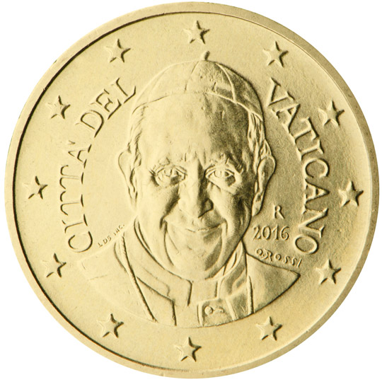 2014 Vatican 10cent 2016