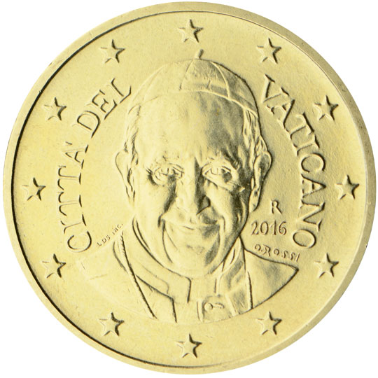 2014 Vatican 50cent 2016