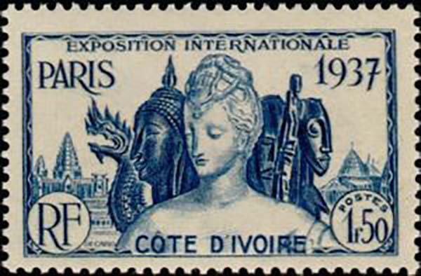 1937 CoteIvoire PO138 International Exhibition of Paris